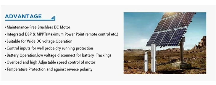 4SD9-83-200-1500-A/D 1500W High Rated Solar Deep Well Submersible Water Pump Ac System factory