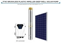3DSD5.5-74-110-750 750w Bomba d'aigua de pou profund d'energia solar CC per al reg